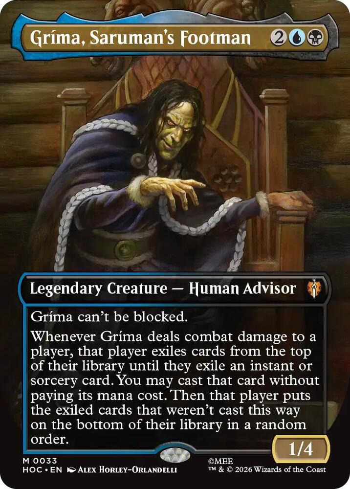 Grima, Saruman's Footman (Borderless) card image