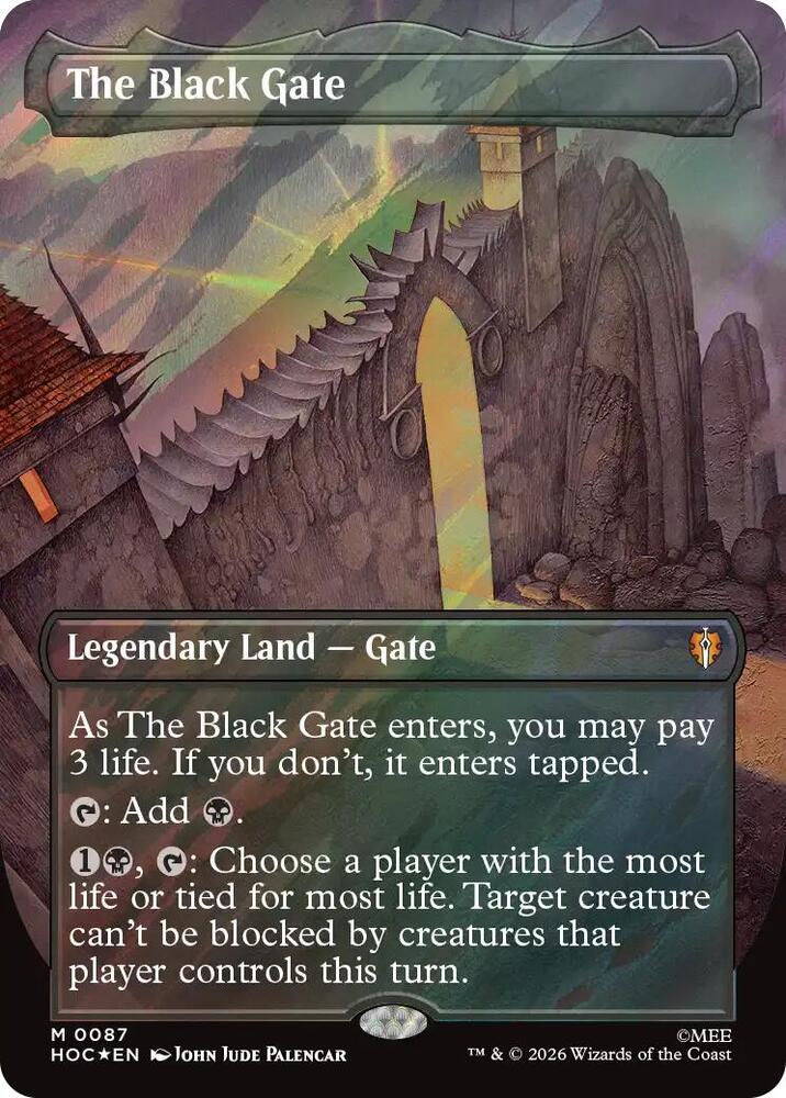 The Black Gate (Borderless) (Surge Foil) card image