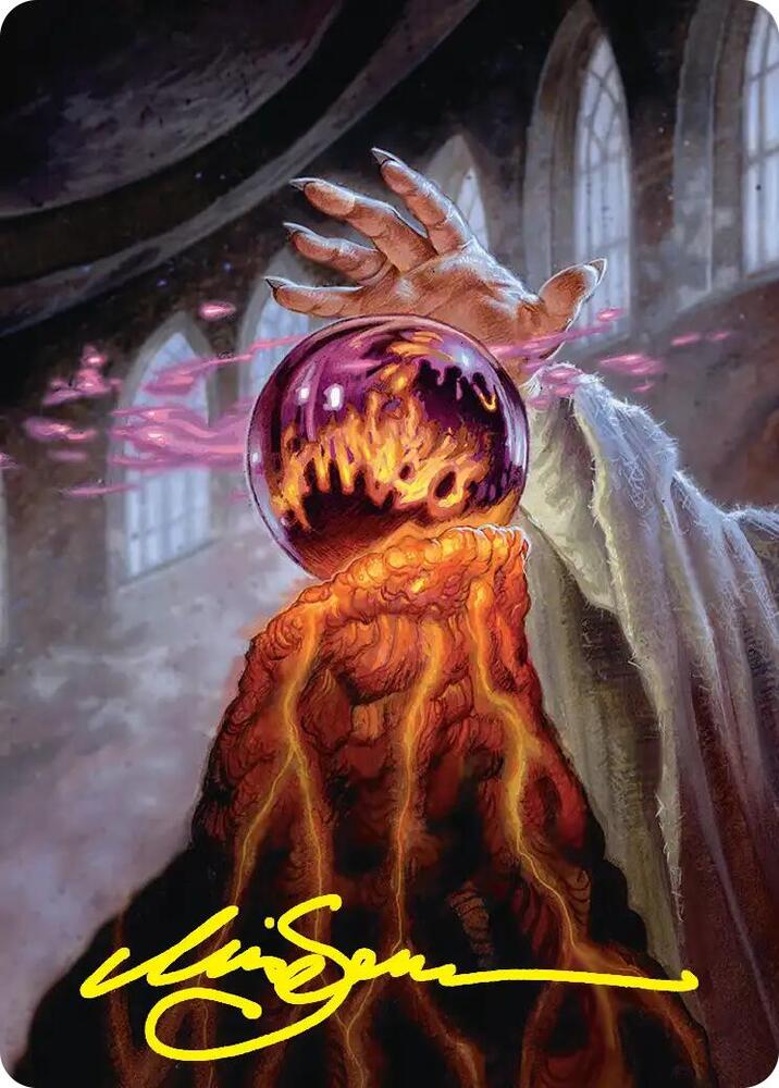 Palantír of Orthanc Art Card (Gold-Stamped Signature) card image