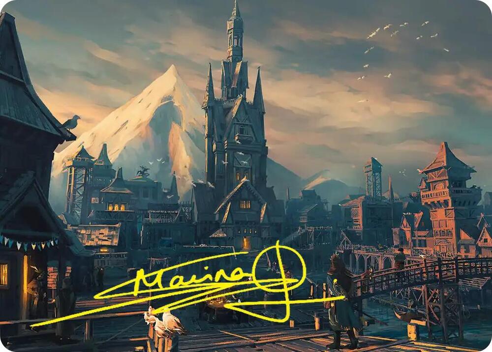 Lake-town Art Card (Gold-Stamped Signature) card image