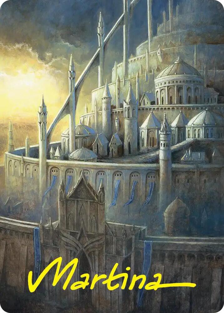Minas Tirith Art Card (Gold-Stamped Signature) card image
