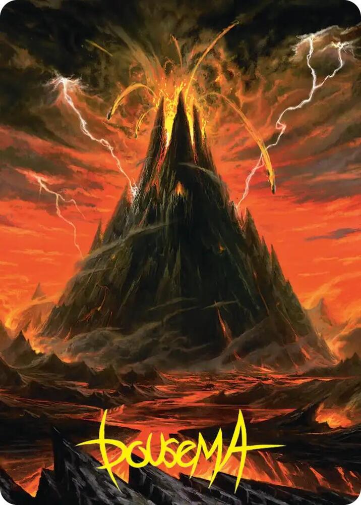 Mount Doom Art Card (Gold-Stamped Signature) card image