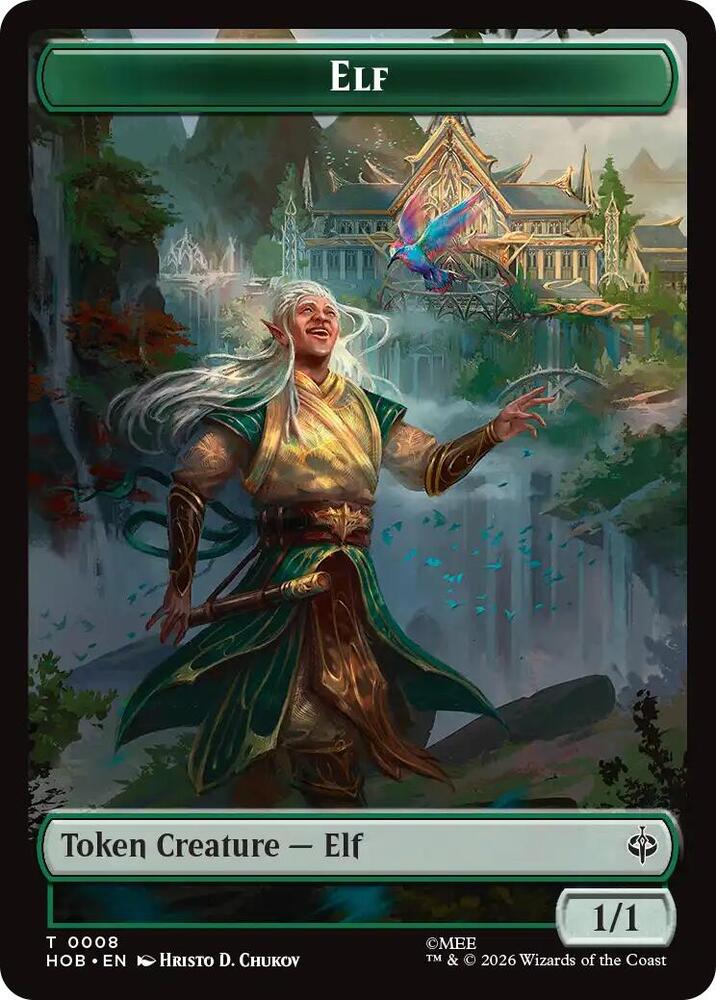 Elf // Dwarf Double-Sided Token card image