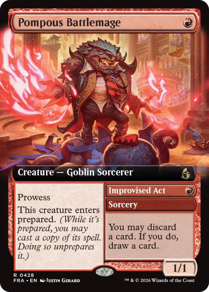 Pompous Battlemage (Extended Art) card image