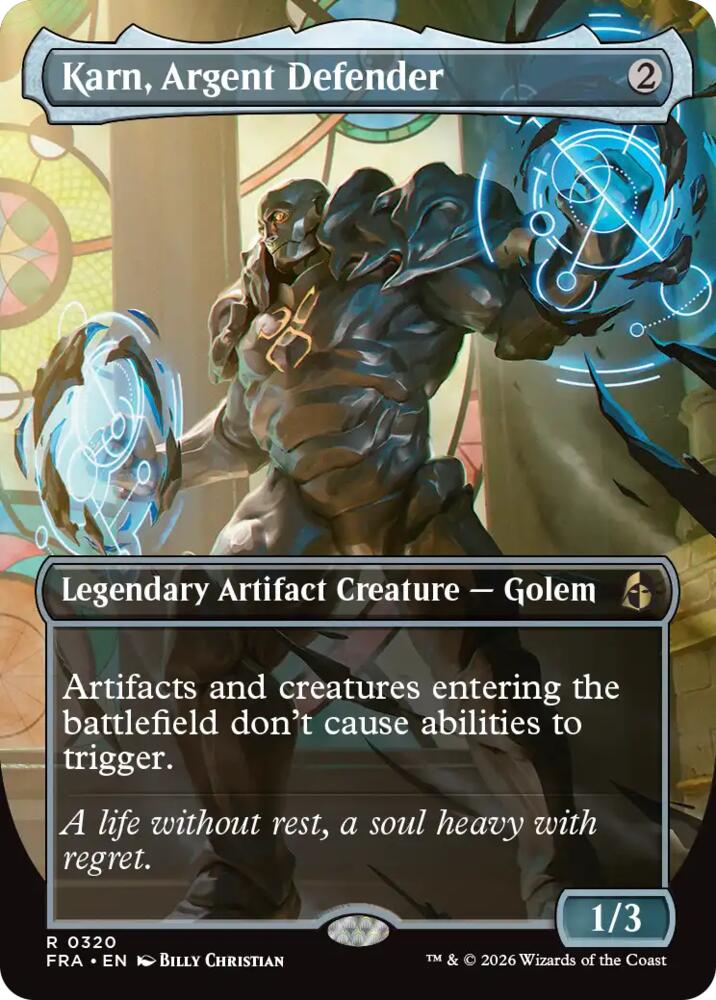 Karn, Argent Defender (Borderless) card image
