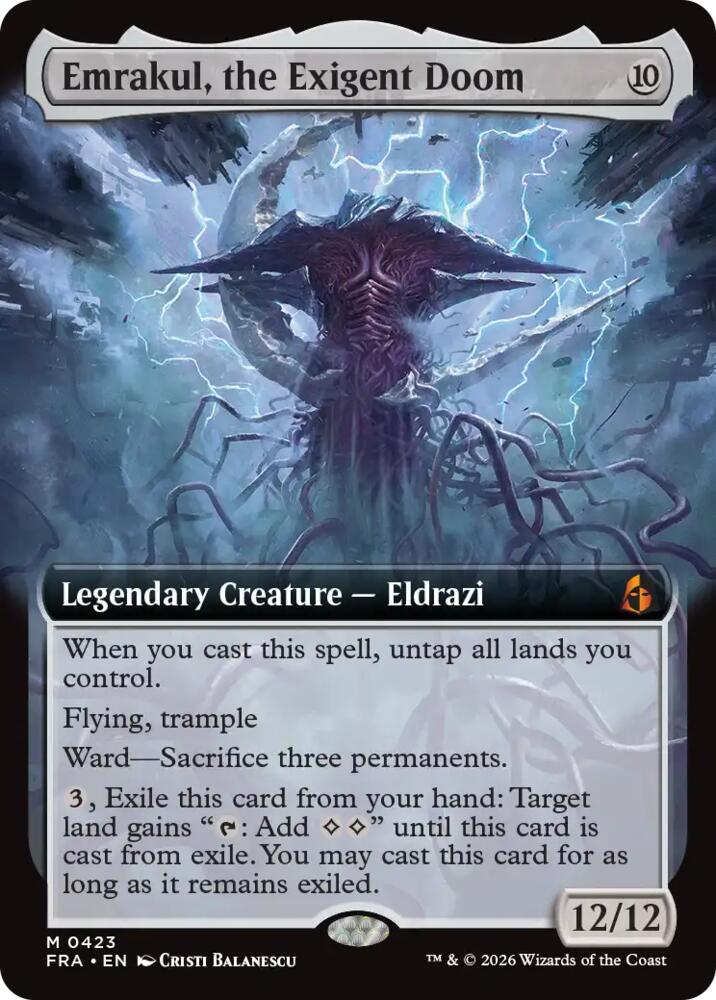 Emrakul, the Exigent Doom (Extended Art) card image