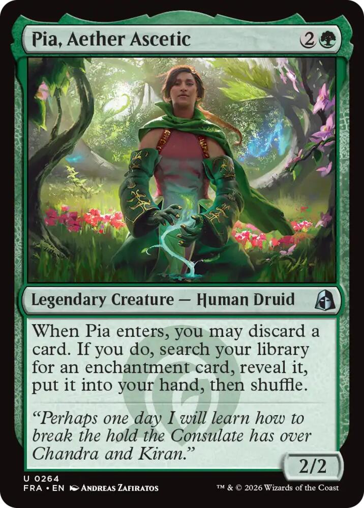 Pia, Aether Ascetic card image