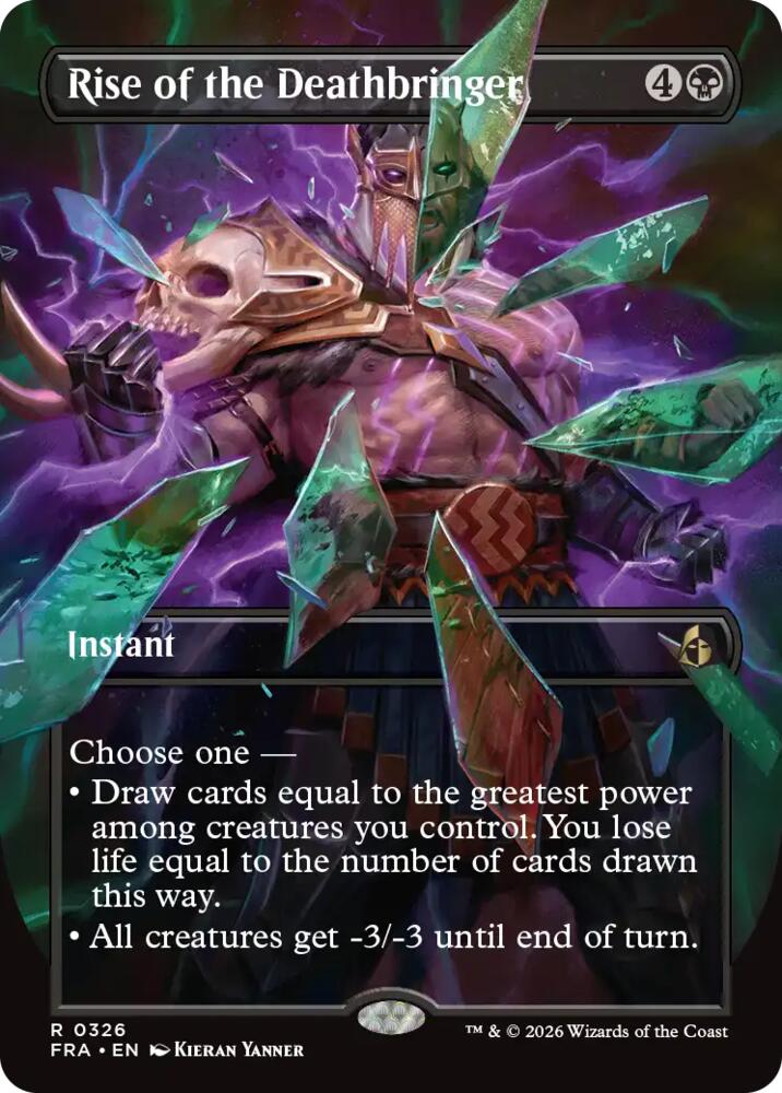 Rise of the Deathbringer (Borderless) card image