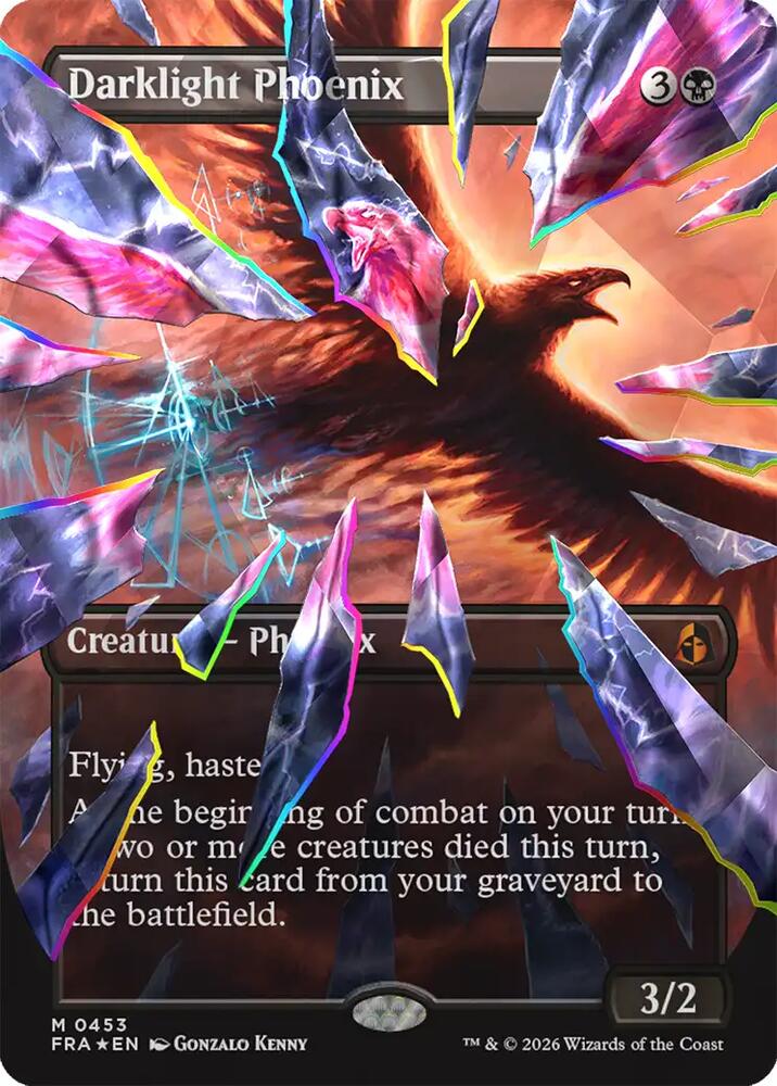 Darklight Phoenix (Borderless) (Facet Foil) (0453) card image