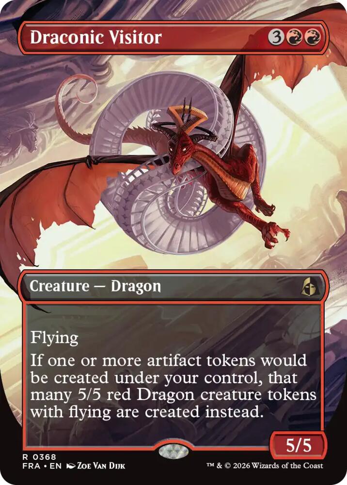 Draconic Visitor (Borderless) card image