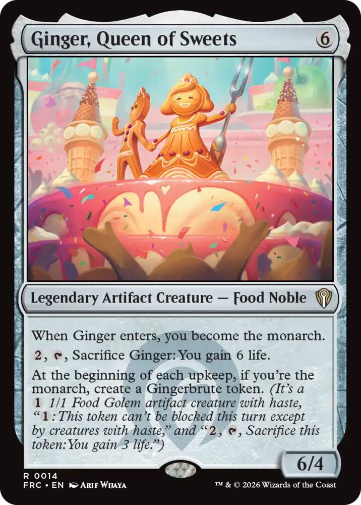 Ginger, Queen of Sweets card image