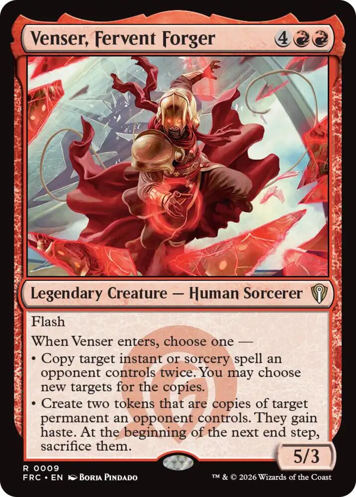 Venser, Fervent Forger card image