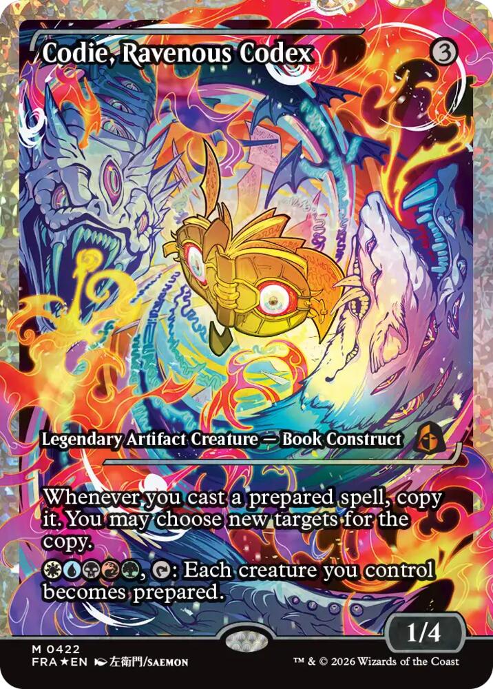 Codie, Ravenous Codex (Showcase) (Fracture Foil) card image