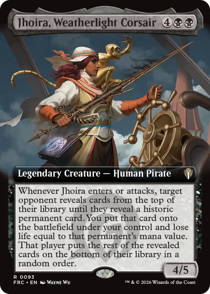 Jhoira, Weatherlight Corsair (Extended Art) card image