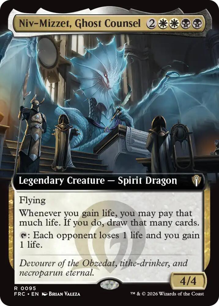 Niv-Mizzet, Ghost Counsel (Extended Art) card image