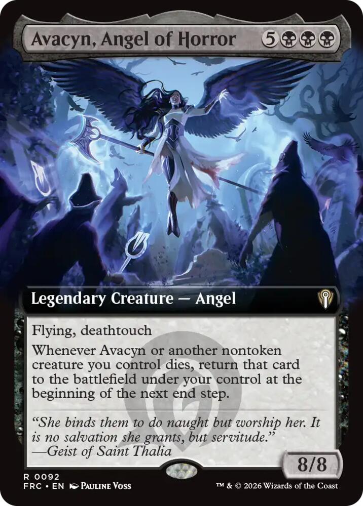 Avacyn, Angel of Horror (Extended Art) card image