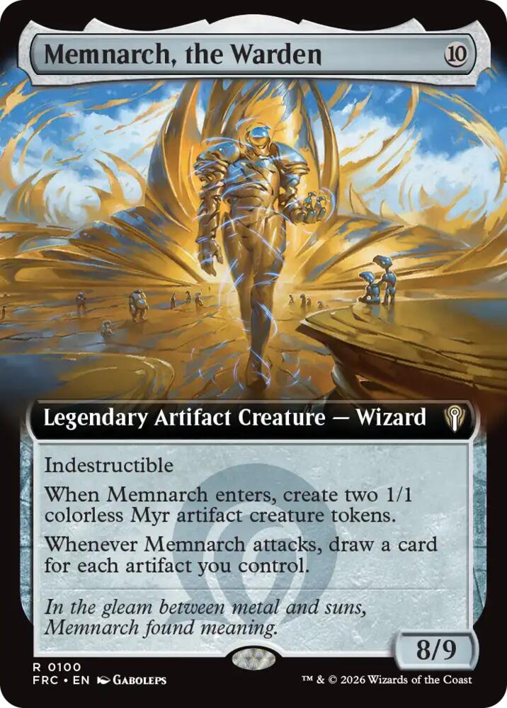 Memnarch, the Warden (Extended Art) card image