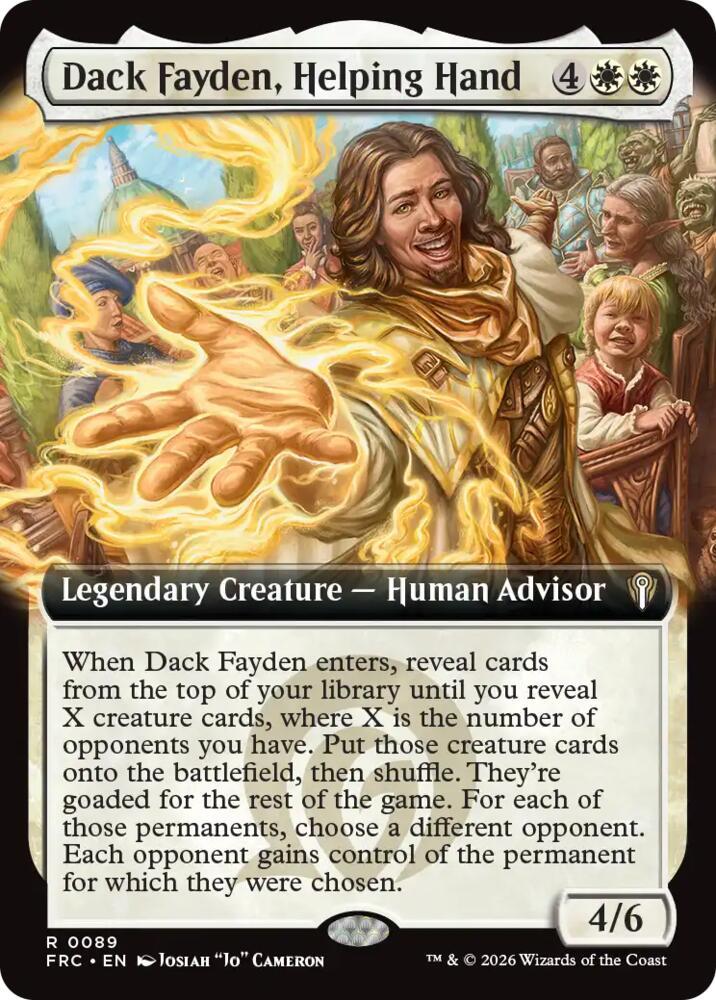 Dack Fayden, Helping Hand (Extended Art) card image