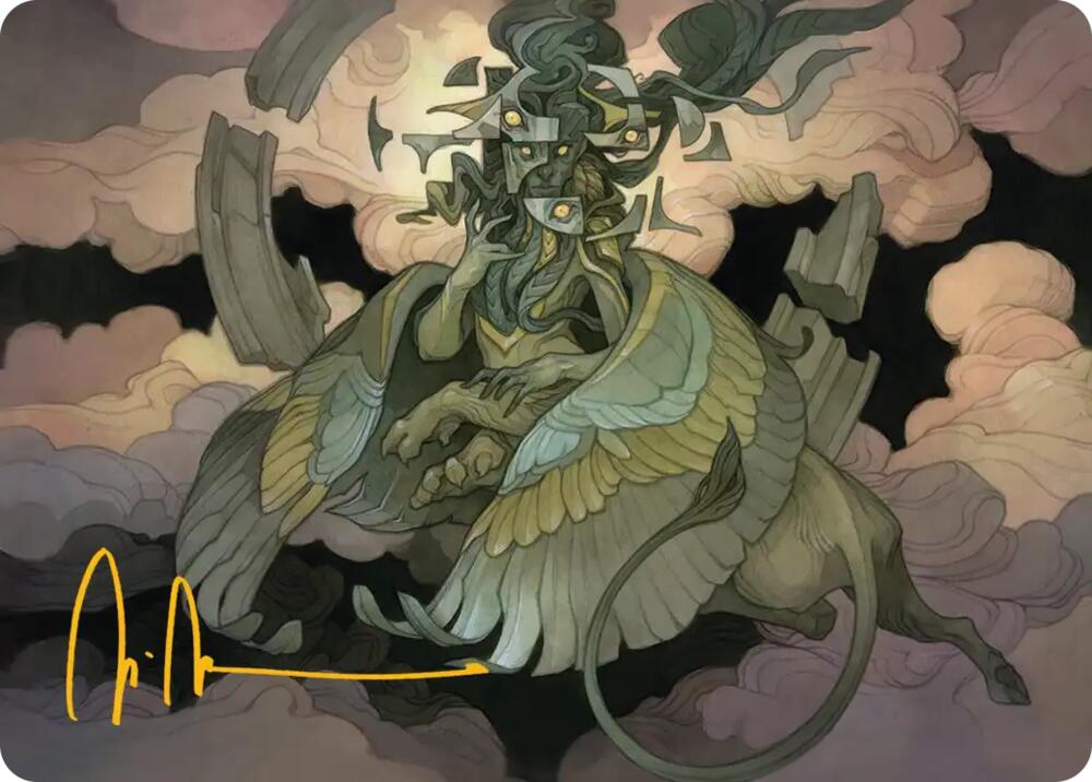 Sphinx of False Conclusions Art Card (Gold-Stamped Signature) card image