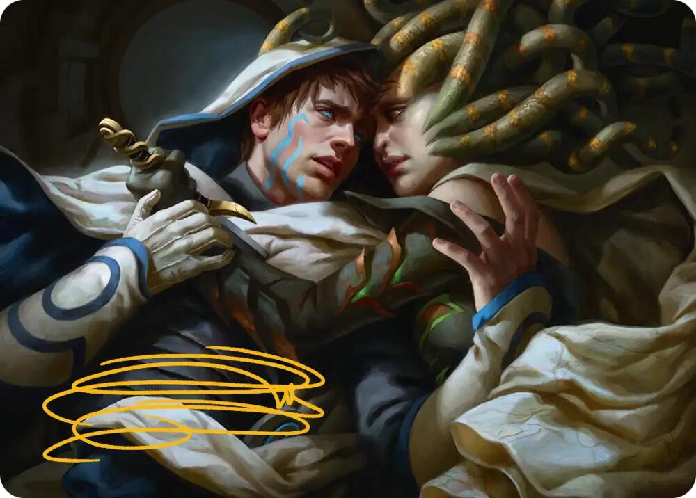 Vraska's Final Mercy Art Card (Gold-Stamped Signature) card image