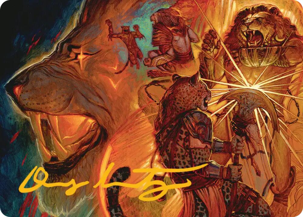 Way of the Warlord Art Card (Gold-Stamped Signature) card image