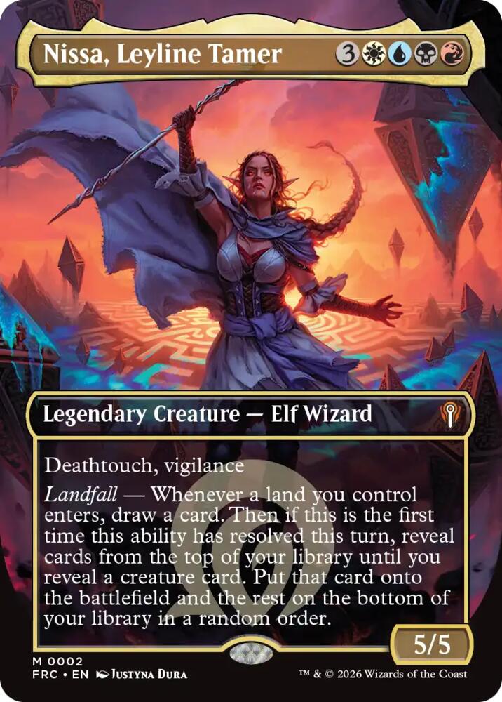 Nissa, Leyline Tamer (Borderless) card image