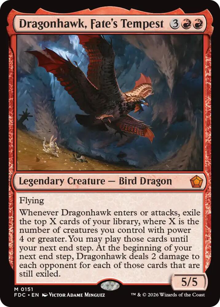 Dragonhawk, Fate's Tempest card image