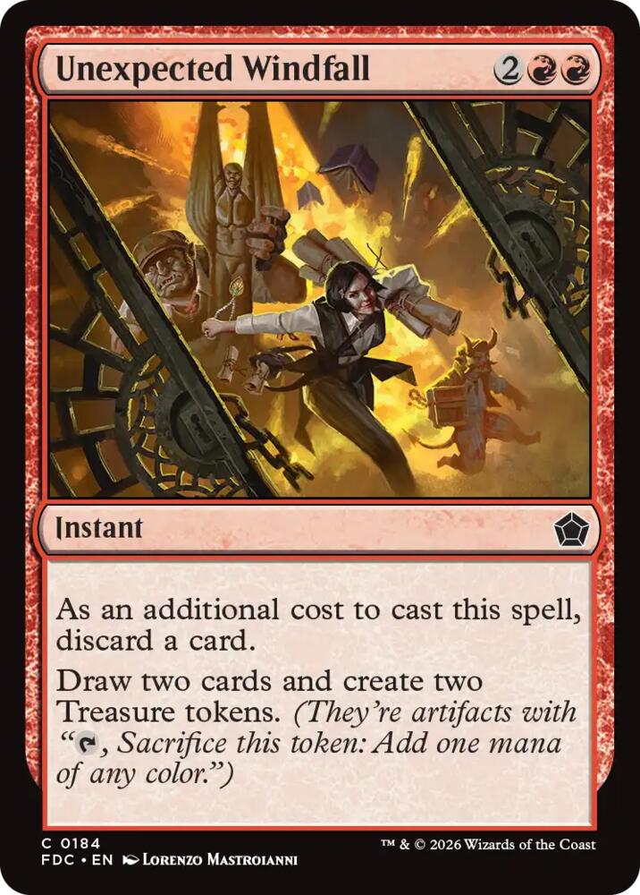 Unexpected Windfall card image