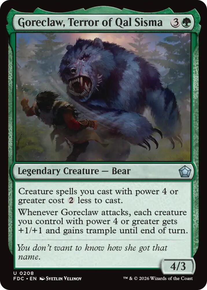 Goreclaw, Terror of Qal Sisma card image