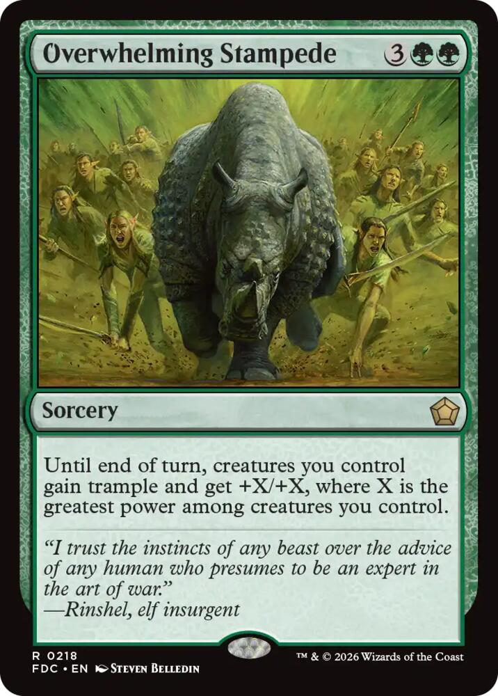 Overwhelming Stampede card image