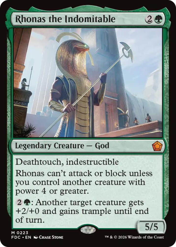 Rhonas the Indomitable card image
