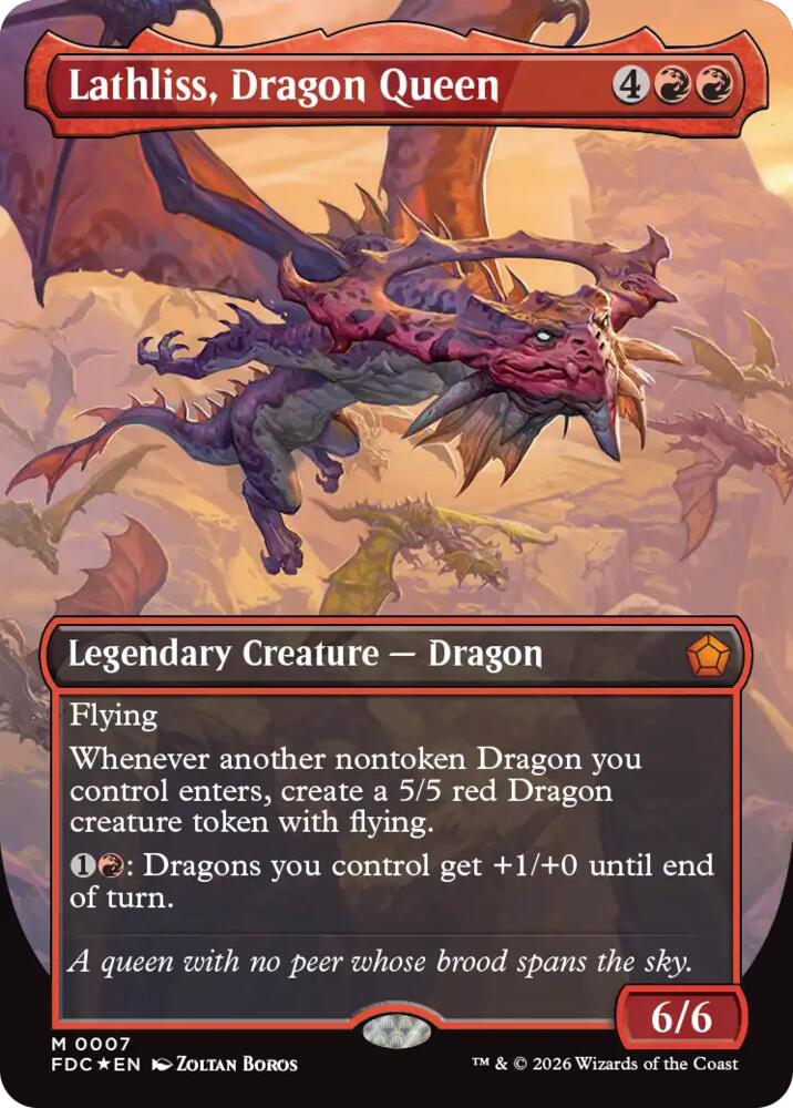 Lathliss, Dragon Queen (Borderless) card image