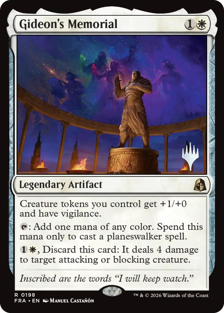 Gideon's Memorial card image