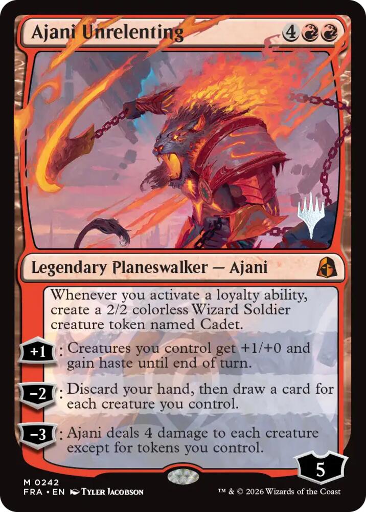 Ajani Unrelenting card image