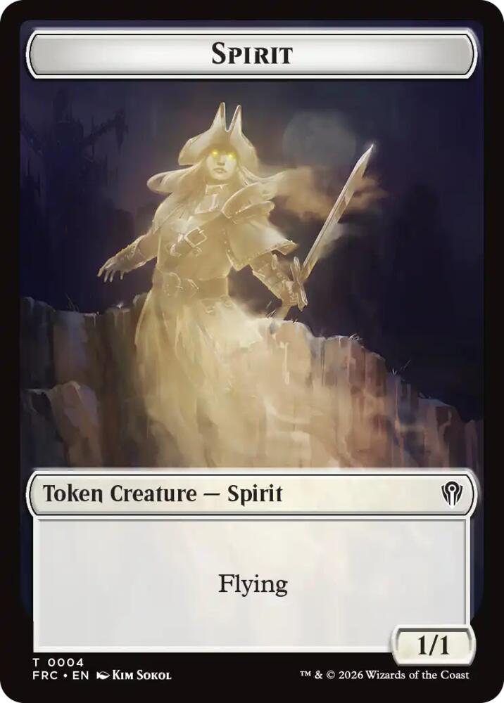 Spirit // Jace Double-Sided Token card image