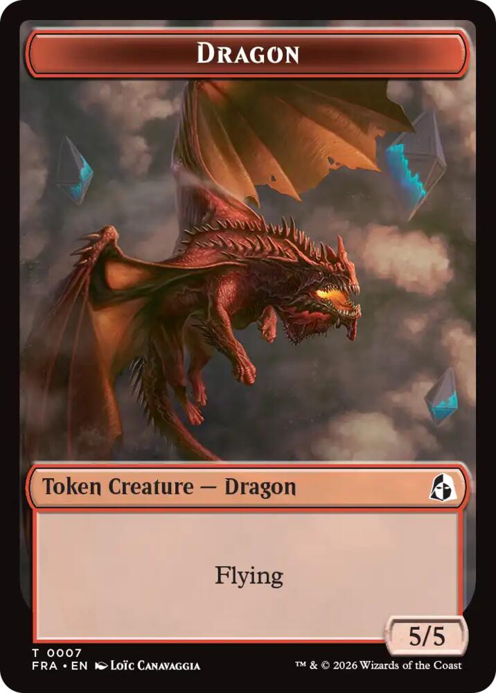 Dragon // Lotus Double-Sided Token card image