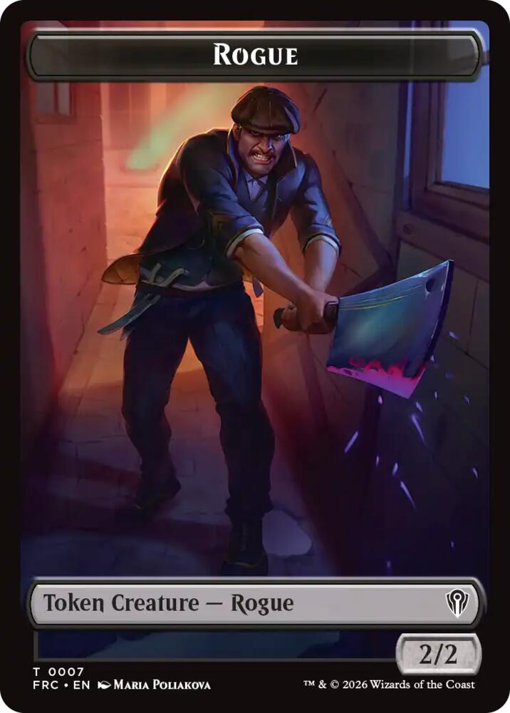 Rogue // Zombie Army Double-Sided Token card image