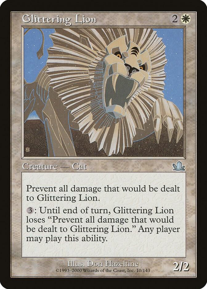 Glittering Lion card image