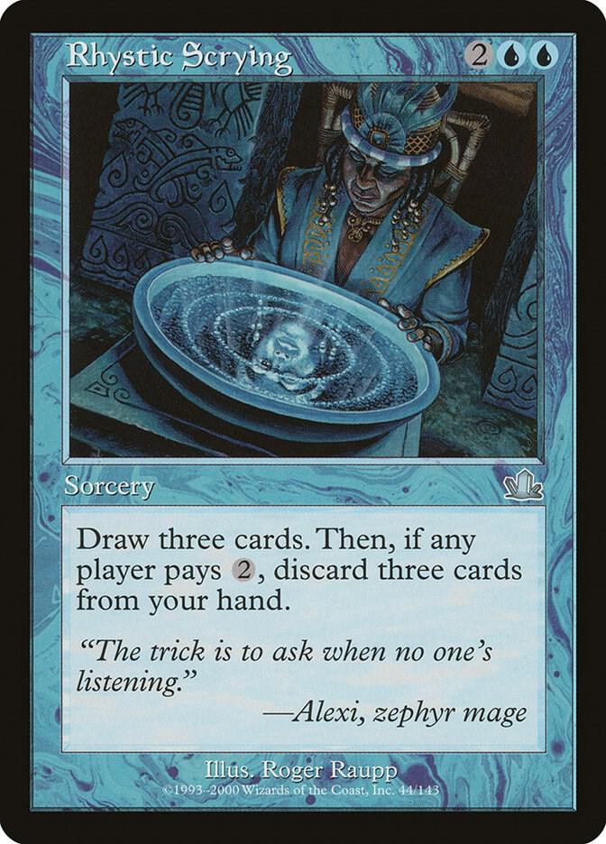 Rhystic Scrying card image