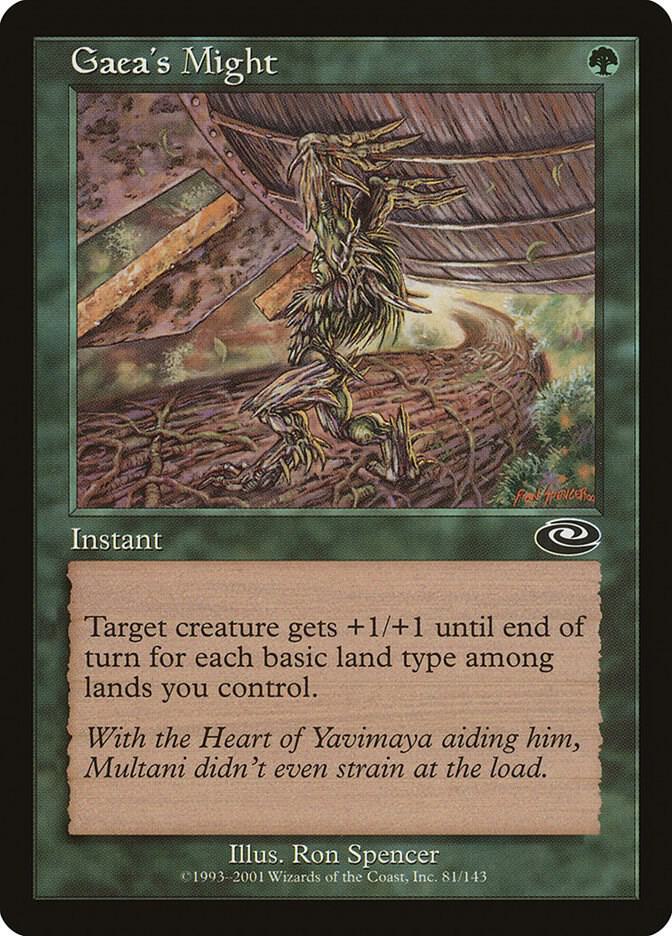 Gaea's Might card image