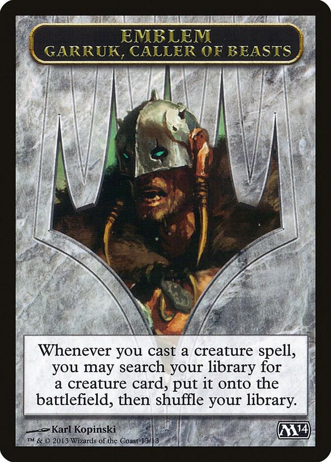 Emblem - Garruk, Caller of Beasts card image