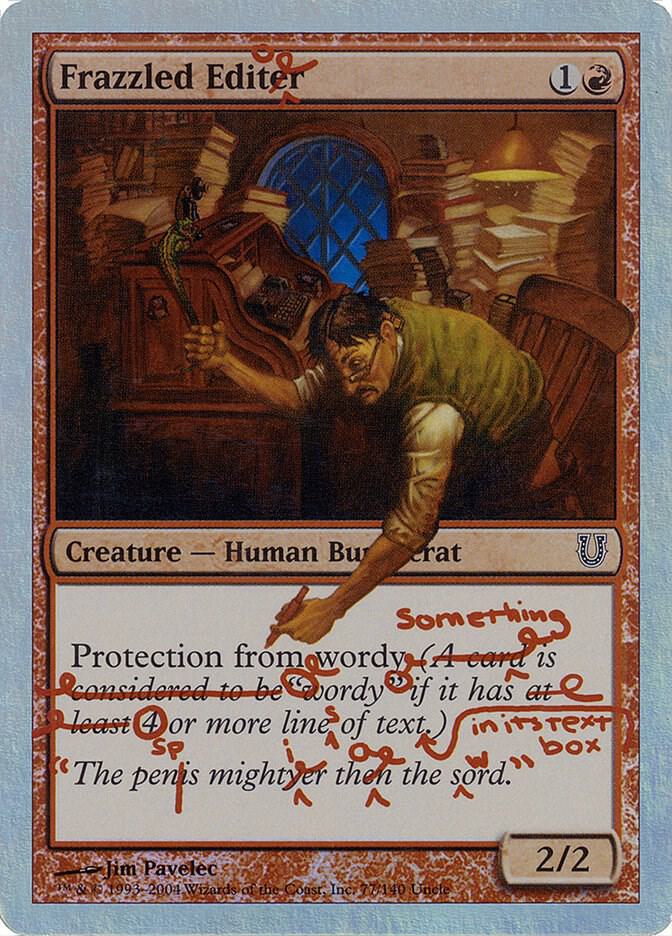 Frazzled Editor (Alternate Foil) card image