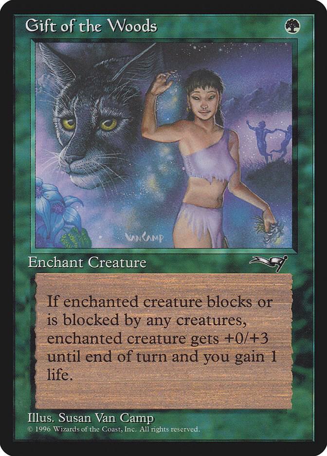 Gift of the Woods (Girl/Lynx) card image