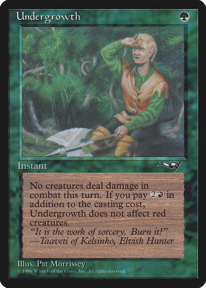Undergrowth (Holding Axe) card image