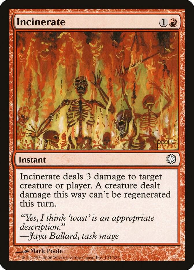 Incinerate card image