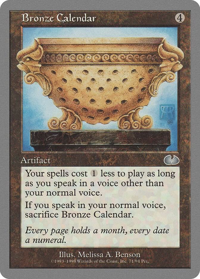 Bronze Calendar card image