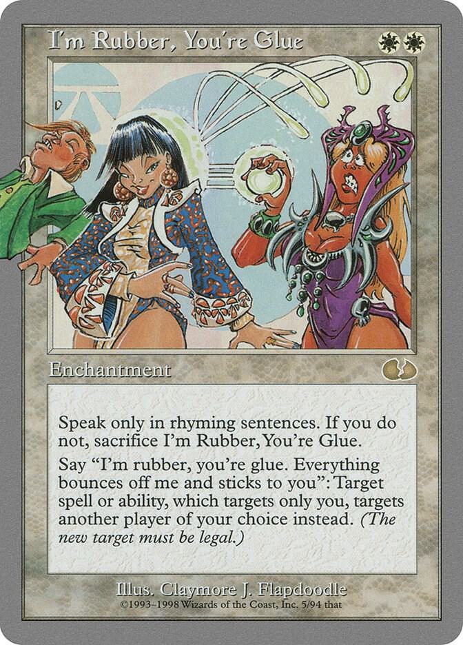I'm Rubber, You're Glue card image