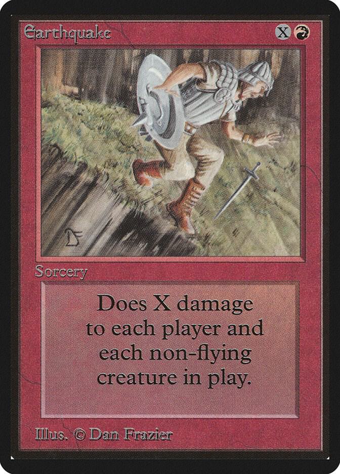 Earthquake card image