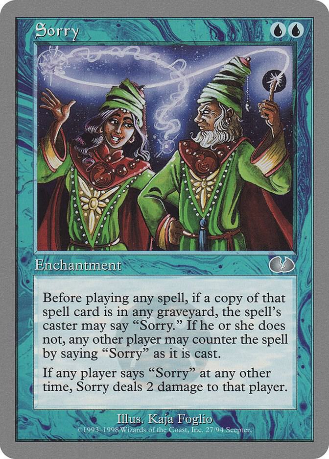 Sorry card image
