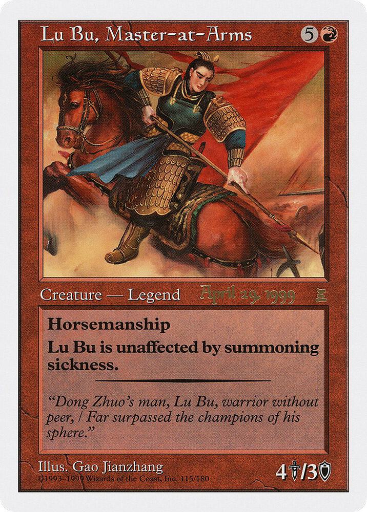 Lu Bu, Master-at-Arms (Japan 4/29/99) card image